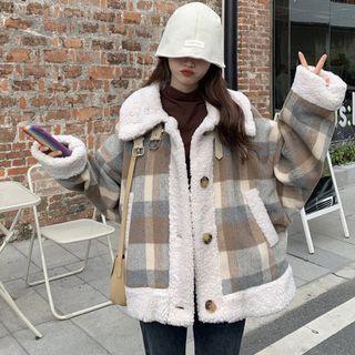 Plaid Button-up Jacket (various Designs)
