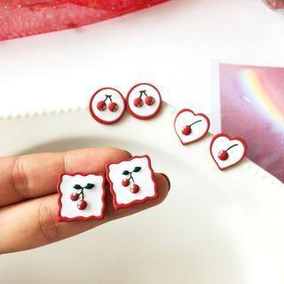 Cherry Alloy Earring (various Designs)