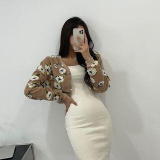 Fleece-flower Fluffy Bolero