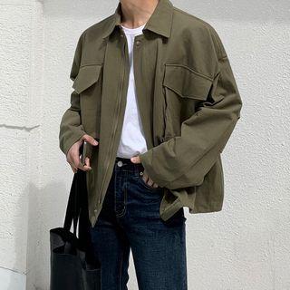 Long-sleeve Cargo Zip Jacket