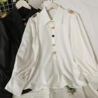 Leaves-accent Loose Shirt