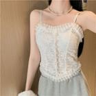 Frilled Lace Camisole Top