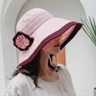 Floral-accent Bucket Hat