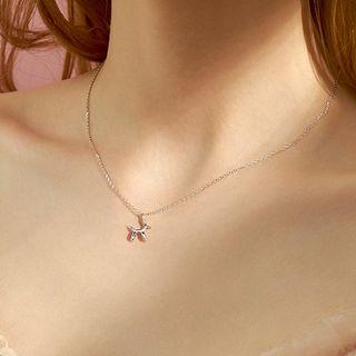 925 Sterling Silver Balloon Dog Pendant Necklace Silver - One Size