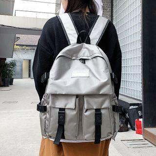 Multi-pocket Buckle Backpack