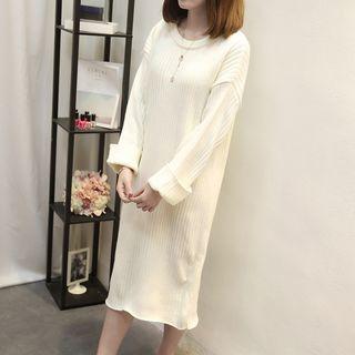 Drop Shoulder Knit Dress