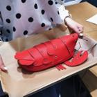 Lobster-shape Faux Leather Crossbody Bag