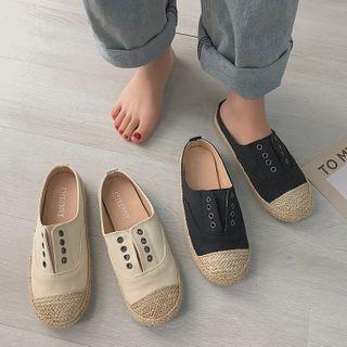 Espadrille Canvas Mules