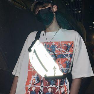 Reflective Nylon Sling Bag