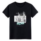 Short-sleeve Tram Print T-shirt