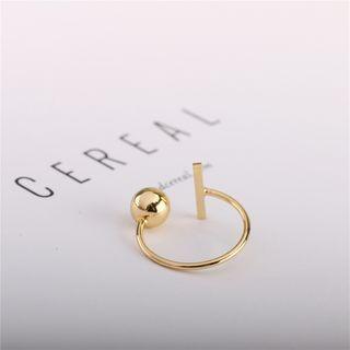 Alloy Geometric Open Ring Gold - One Size