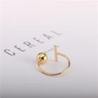 Alloy Geometric Open Ring Gold - One Size