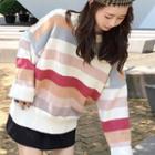 Striped Sweater M55 - As Shown In Figure - One Size