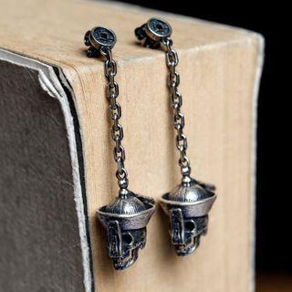 925 Sterling Silver Zombie Dangle Earring