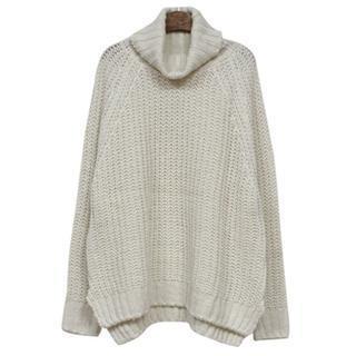 Turtle-neck Raglan-sleeve Sweater