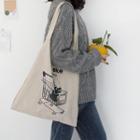 Shopping Trolley Print Canvas Tote Bag As Shown In Figure - One Size
