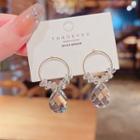 Faux Crystal Alloy Dangle Earring E3308 - Gold - One Size