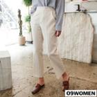 Plus Size Welt-pocket Straight-cut Dress Pants