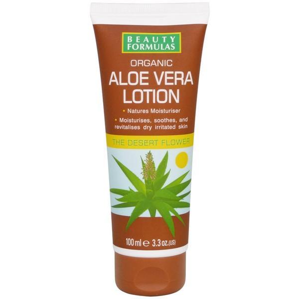 Beauty Formulas - Organic Aloe Vera Lotion 100ml/3.3oz