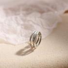 925 Sterling Silver Layered Open Ring 925 Silver - As Shown In Figure - One Size