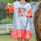 Short-sleeve Watermelon Print T-shirt Dress