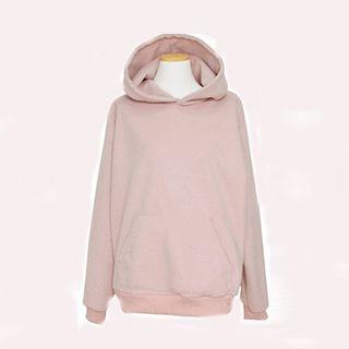 Applique Pocketed Hoodie