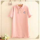 Pig Embroidered Polo Dress