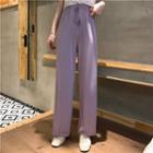 Wide-leg Pants Light Purple - Pants - One Size