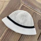 Perforated Knit Bucket Hat