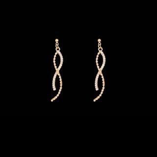 Faux Pearl Curve Dangle Earring