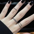 Set Of 3: Alloy Ring (assorted Designs) Set Of 3 - One Size