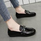 Round-toe Buckled Loafers