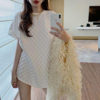 Short-sleeve Grid T-shirt