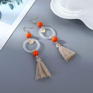 Tassel Hoop Drop Earring