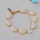 Lace Flower Beads Bracelet(white)