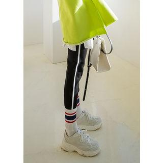 Tall Size Piped Straight-cut Sweatpants