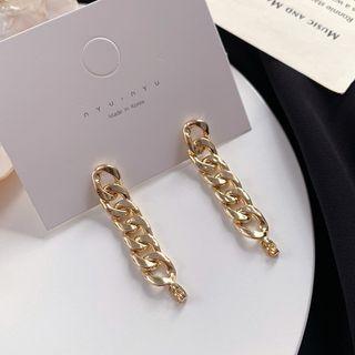 Chained Earring 1 Pair - As Shown In Figure - One Size