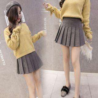 High Waist Mini Pleated Skirt