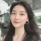 Alloy Faux Pearl Hoop Earring 1 Pair - As Shown In Figure - One Size