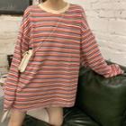 Striped Long-sleeve T-shirt / T-shirt Dress