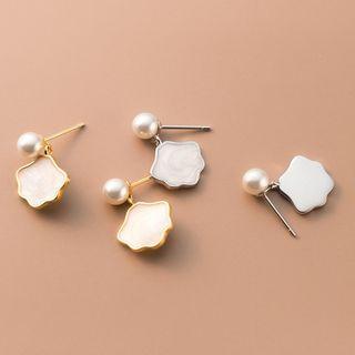 Cloud Faux Pearl Drop Earring