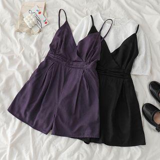 Lace Short-sleeve Top / Sleeveless Playsuit