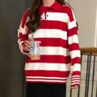 Polo Collared Sweater As Shown In Figure - One Size