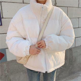 Striped Zip Padded Jacket