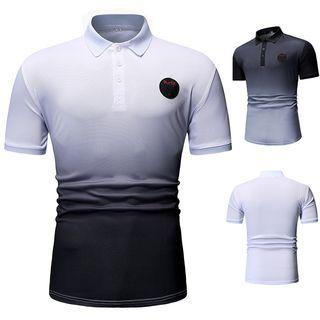 Gradient Short-sleeve Polo Shirt