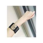 Turnkey Genuine-leather Belt Bangle