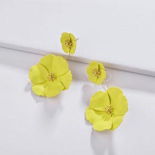 Floral Drop Statement Earring