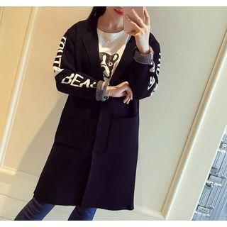 Letter Long Cardigan