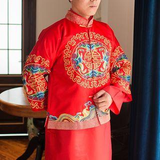 Traditional Chinese Wedding Top / Maxi Gown