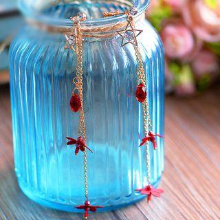Floral Drop Clip-on Earring